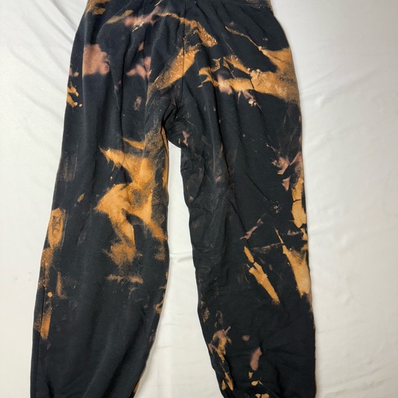 Nike Jogger Sweatpants Size Large Lightweight Bleach Tie Dye Drawstring - Picture 5 of 7